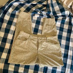 LOFT NWT Skinny Curvy Ankle Animal Print Jeans